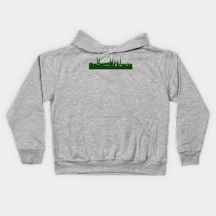 LÜBECK skyline in forest green Kids Hoodie